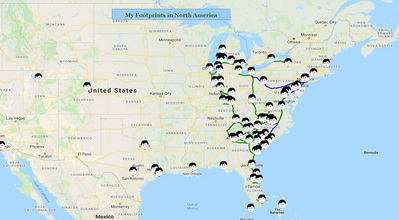 My Footprints in North America